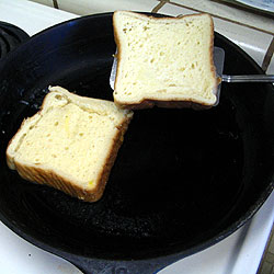 Turn Bread Over With A Spatula (17k)